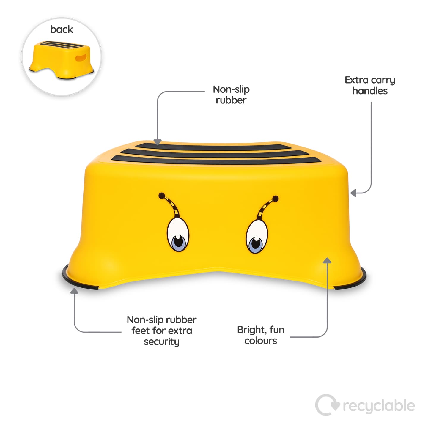 My Little Step Stool - Εκπαιδευτικό σκαλοπατάκι / Μελισσούλα κίτρινη