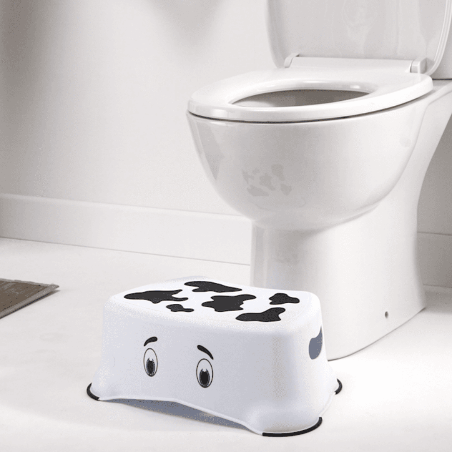My Little Step Stool - Εκπαιδευτικό σκαλοπατάκι / Αγελαδίτσα λευκό/μαύρο
