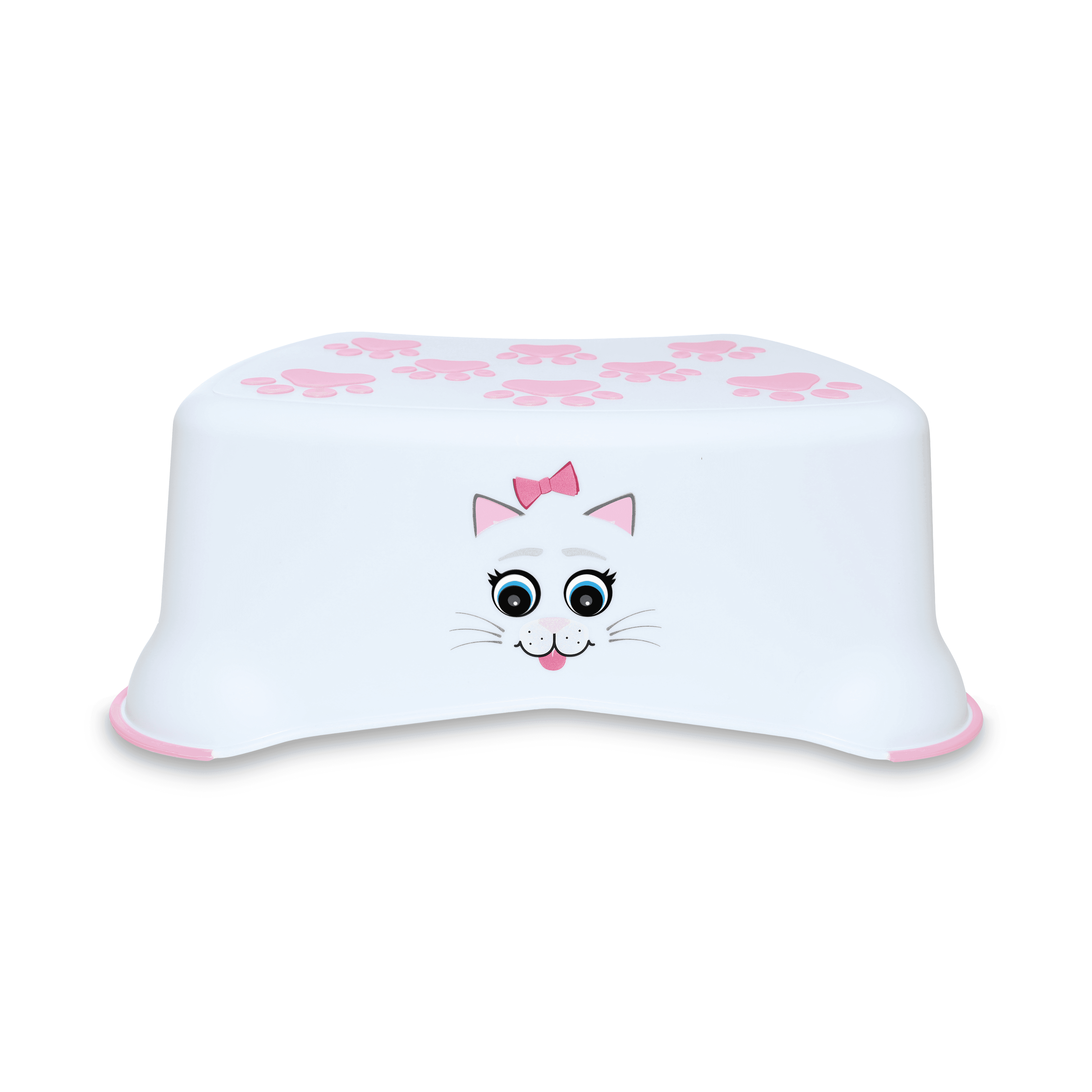 My Little Step Stool - Εκπαιδευτικό σκαλοπατάκι /  Γατούλα λευκό/ροζ