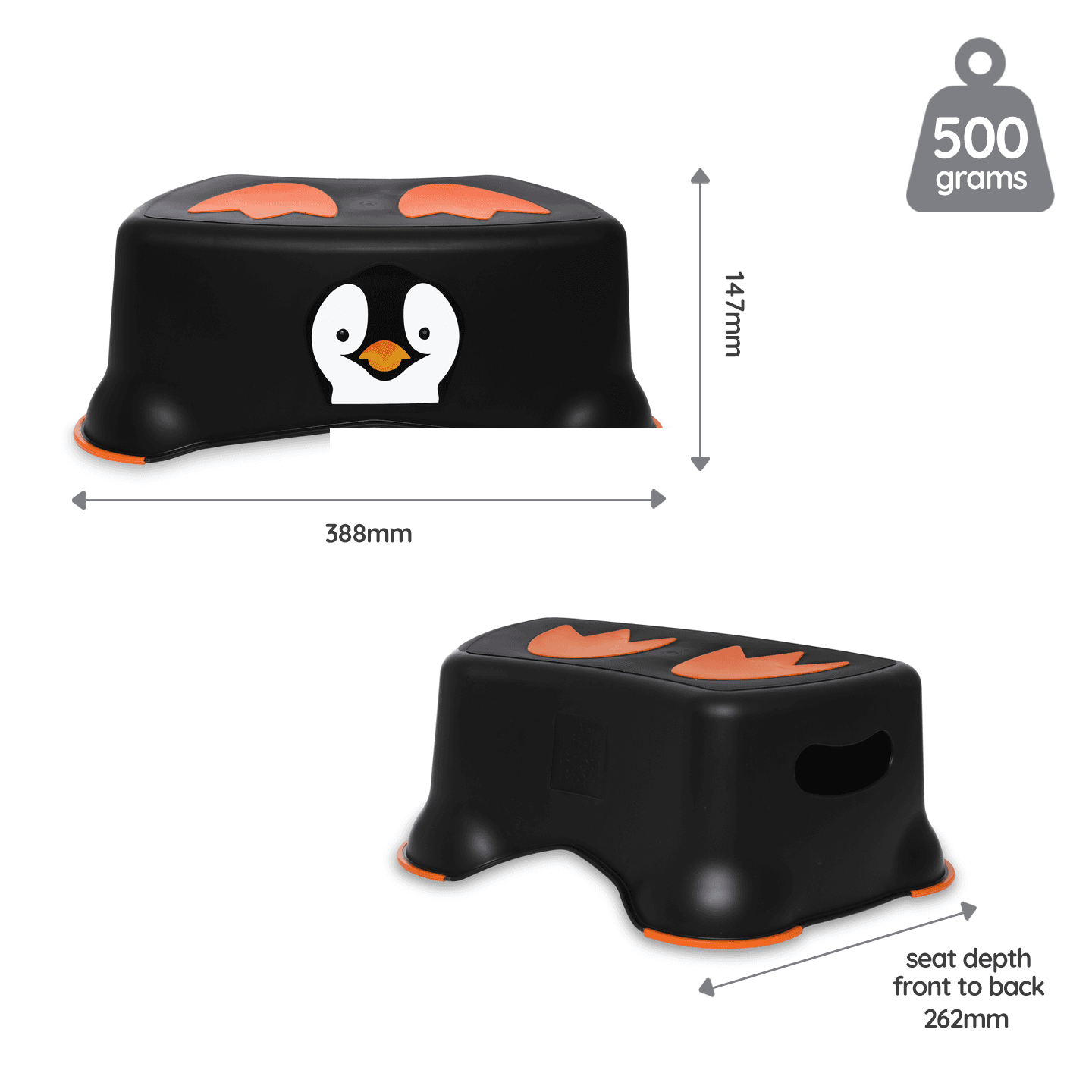 My Little Step Stool - Εκπαιδευτικό σκαλοπατάκι / Πιγκουϊνάκι μαύρο