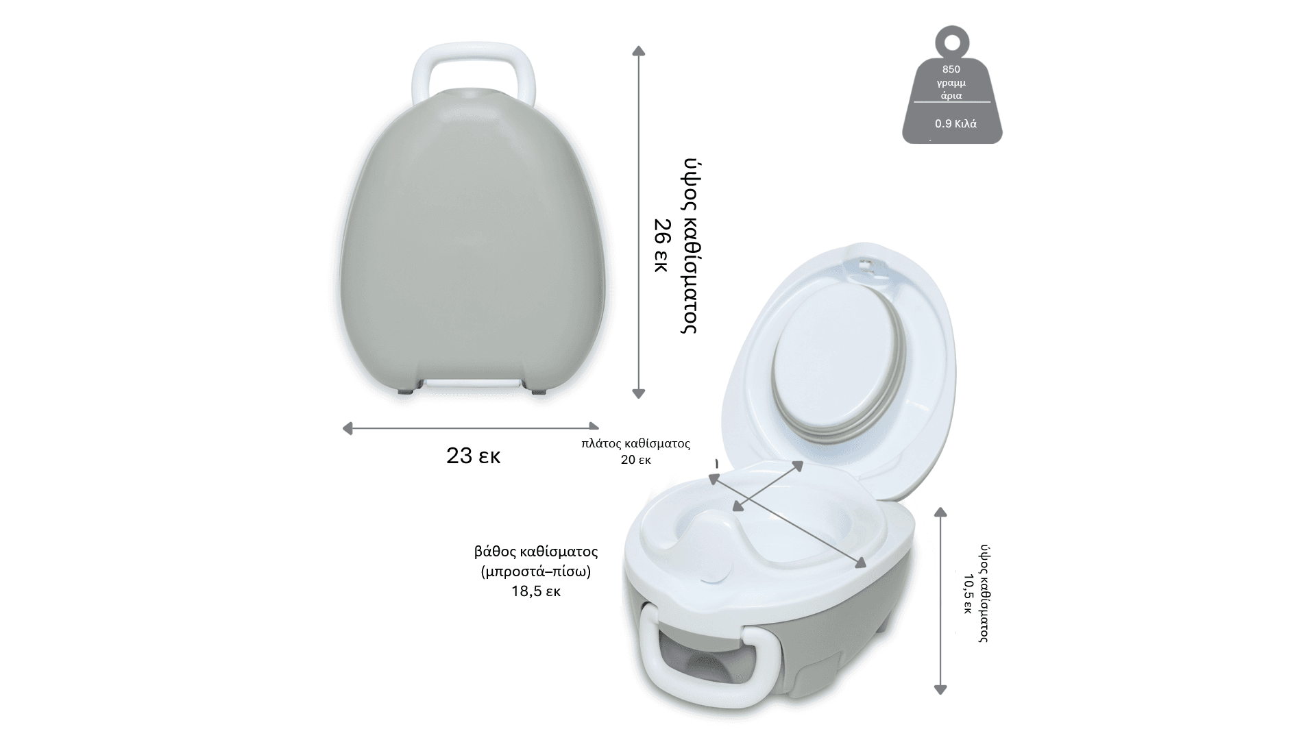 My Carry  Potty - Γιογιό - Περλέ γκρι