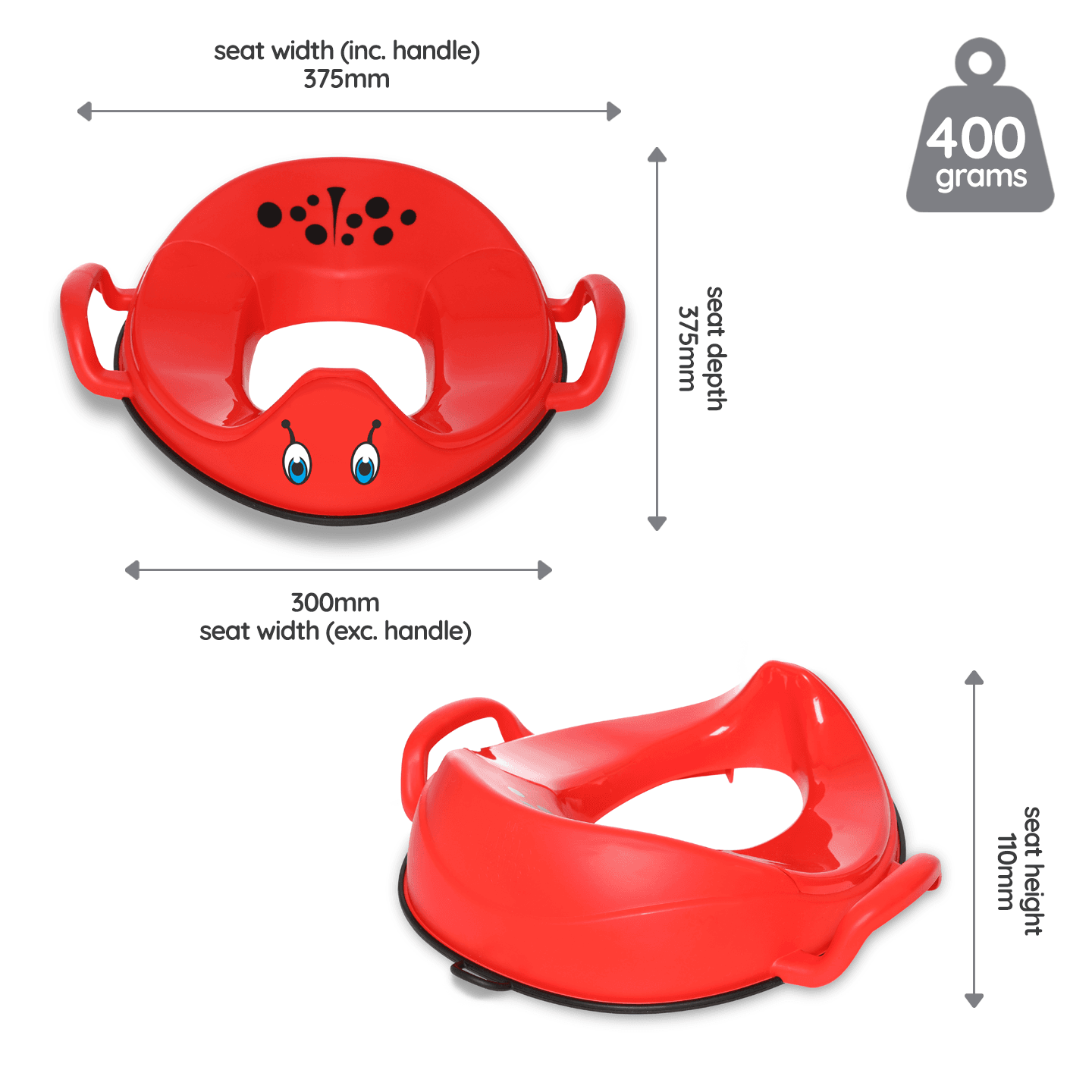 Μy Little Trainer Seat  - Εκπαιδευτικό κάθισμα -Πασχαλίτσα κόκκινη
