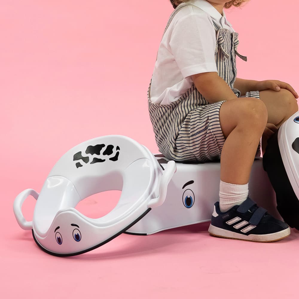 My Little Trainer Seat  - Εκπαιδευτικό καθισματάκι / Αγελαδίτσα λευκό/μαύρο