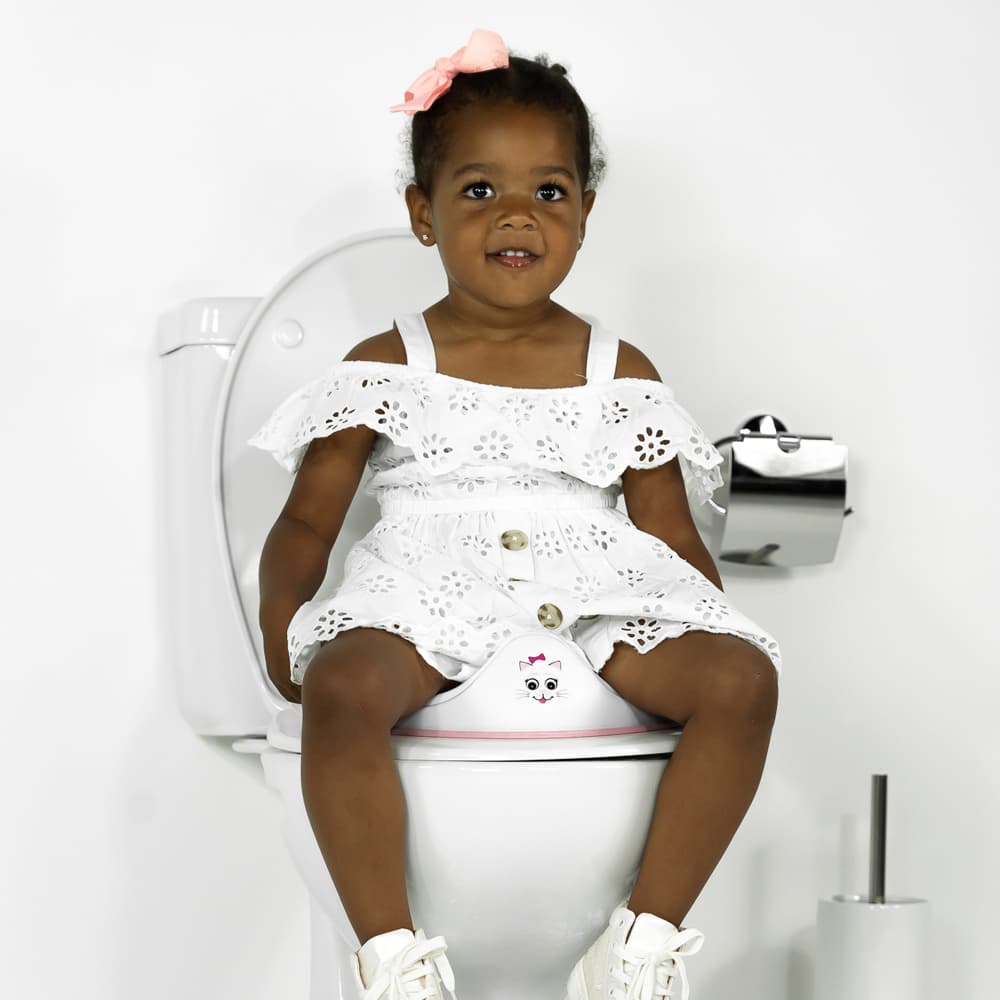 My Little Trainer Seat  - Εκπαιδευτικό καθισματάκι /  Γατούλα λευκό/ροζ