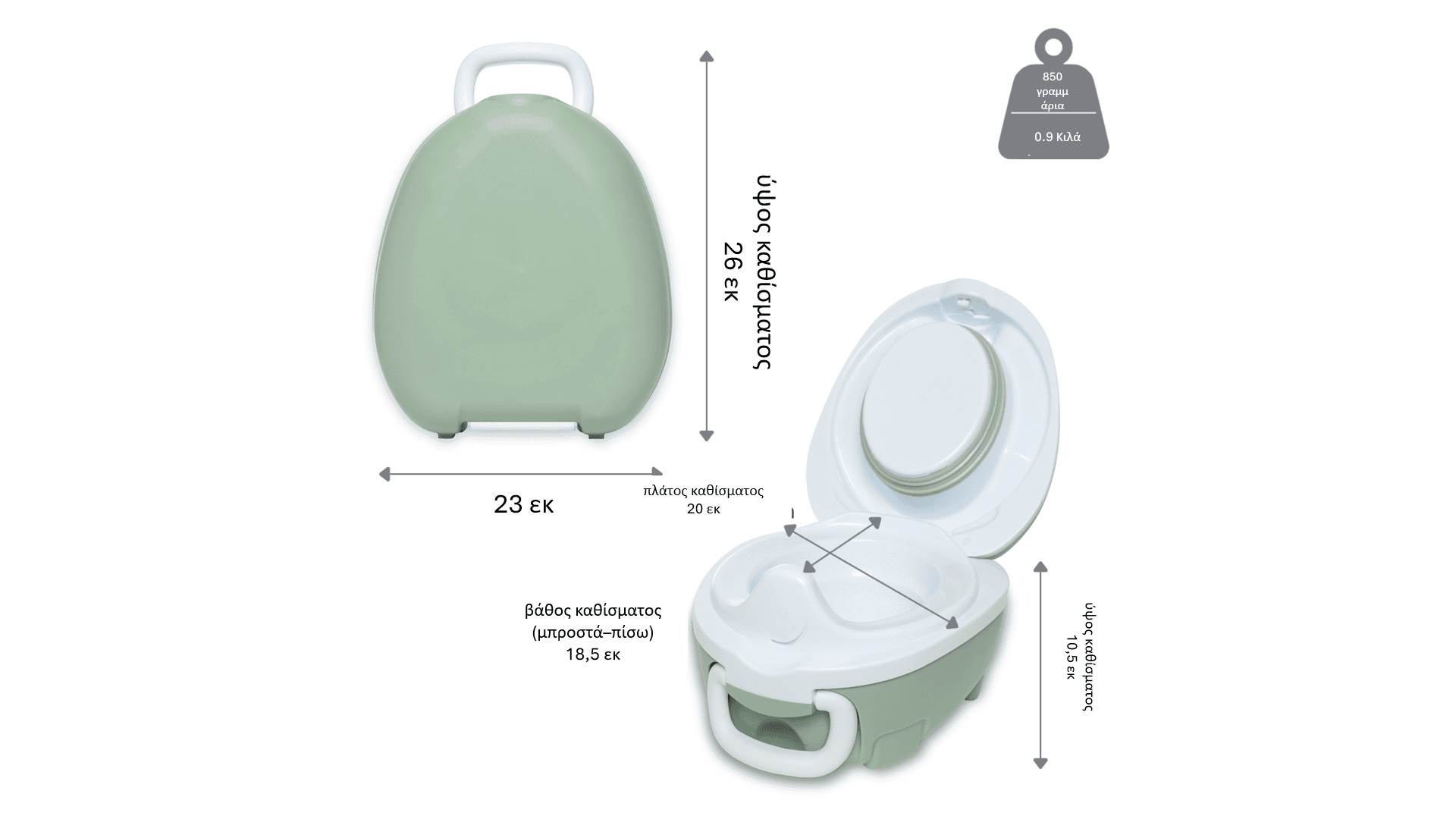My Carry  Potty - Γιογιό - Πράσινο παστέλ