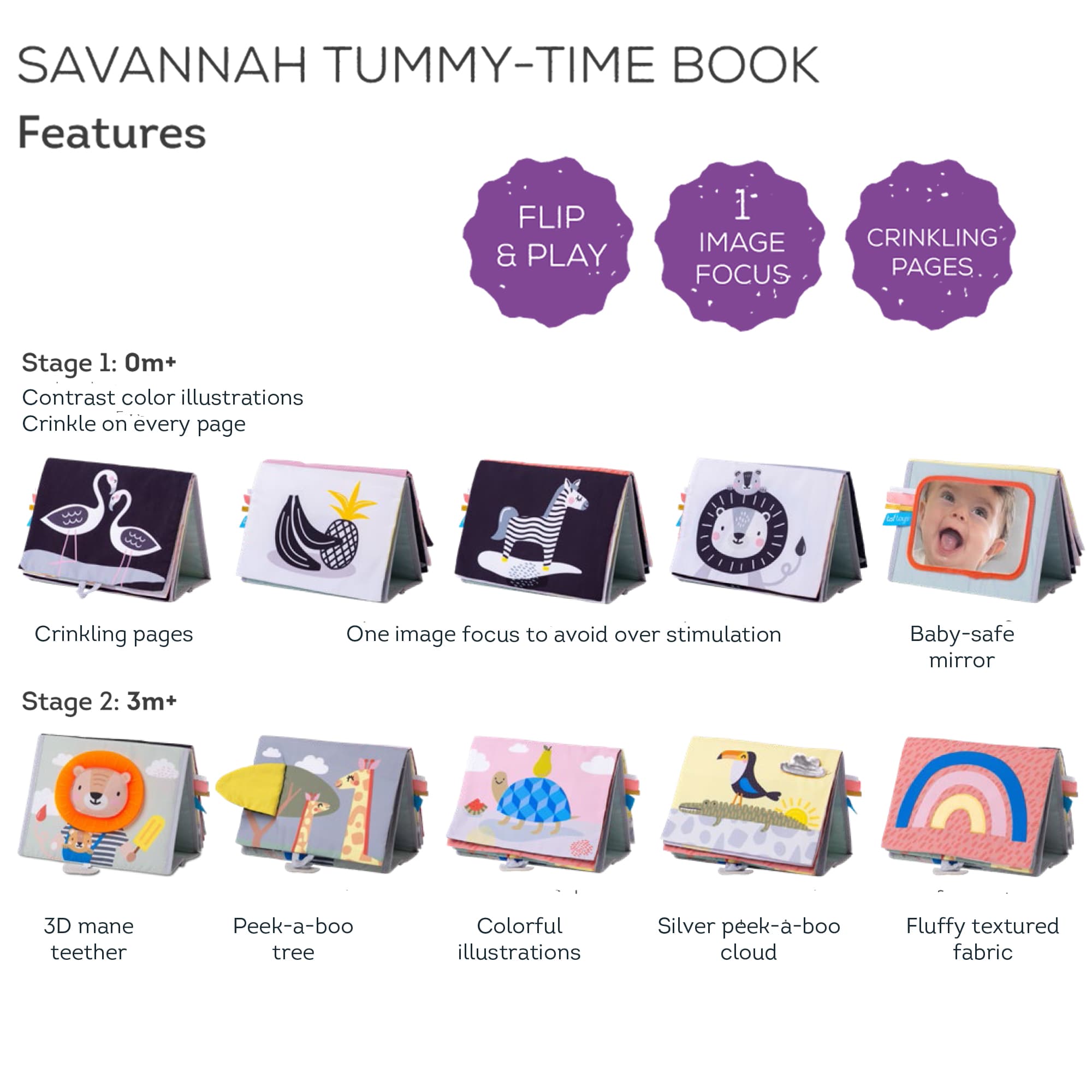 SAVANAH TUMMY-TIME BOOK