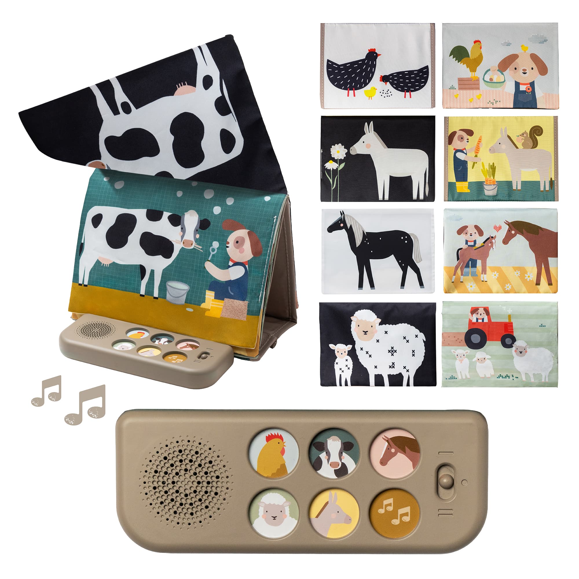 Farm Musical Tummy Time Book