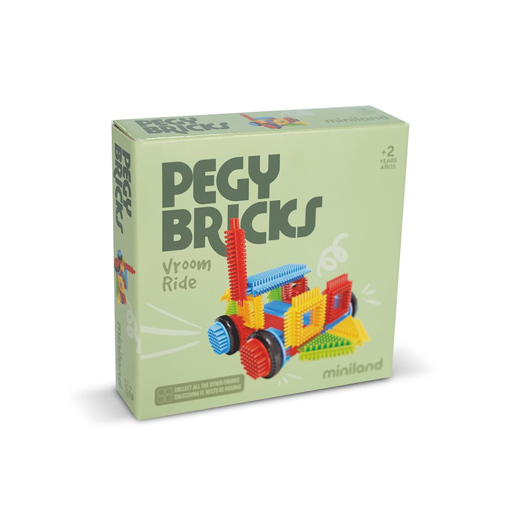 MINILAND ΠΑΙΧΝΙΔΙ ΚΑΤΑΣΚΕΥΗΣ PEGY BRICKS - VROOM RIDE