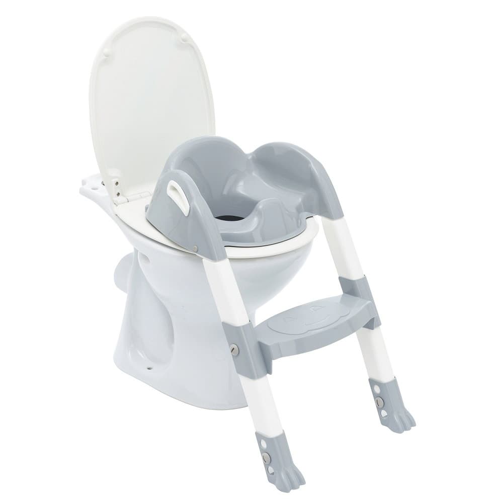 THERMOBABY KIDDYLOO ΕΚΠΑΙΔΕΥΤΙΚΟ ΚΑΘΙΣΜΑ ΤΟΥΑΛΕΤΑΣ ΜΕ ΣΚΑΛΑΚΙΑ GREY