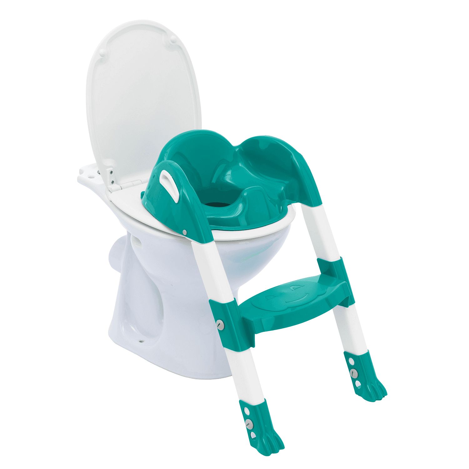 THERMOBABY KIDDYLOO ΕΚΠΑΙΔΕΥΤΙΚΟ ΚΑΘΙΣΜΑ ΤΟΥΑΛΕΤΑΣ ΜΕ ΣΚΑΛΑΚΙΑ PETROL