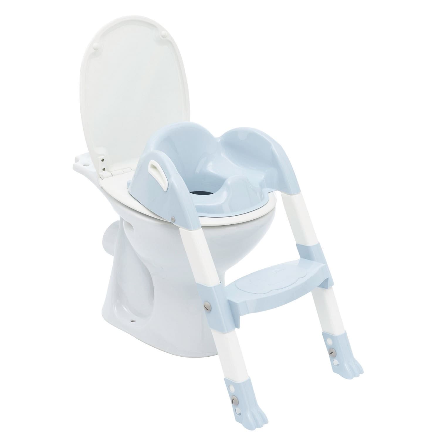 THERMOBABY KIDDYLOO ΕΚΠΑΙΔΕΥΤΙΚΟ ΚΑΘΙΣΜΑ ΤΟΥΑΛΕΤΑΣ ΜΕ ΣΚΑΛΑΚΙΑ LIGHT BLUE