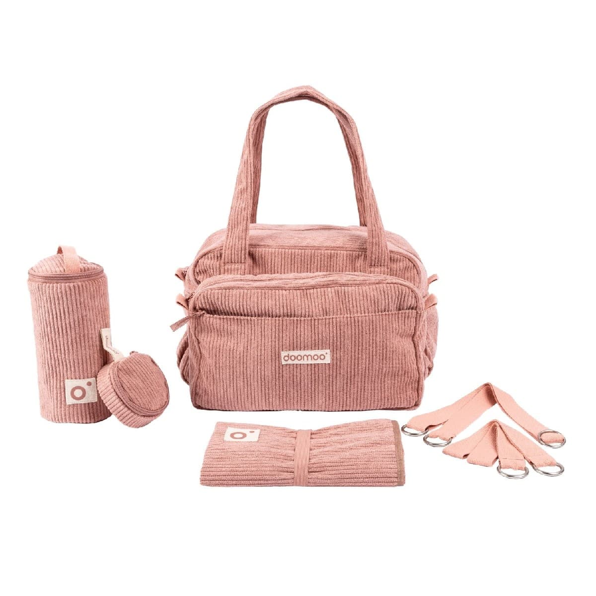 DOOMOO FLUFFY DIAPER BAG PINK - ΤΣΑΝΤΑ ΑΛΛΑΞΙΕΡΑ