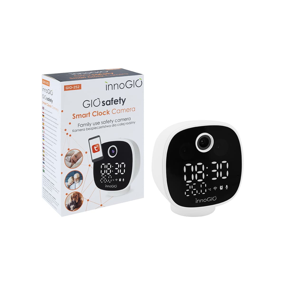 INNOGIO WI-FI CAMERA GIOSAFETY CLOCK