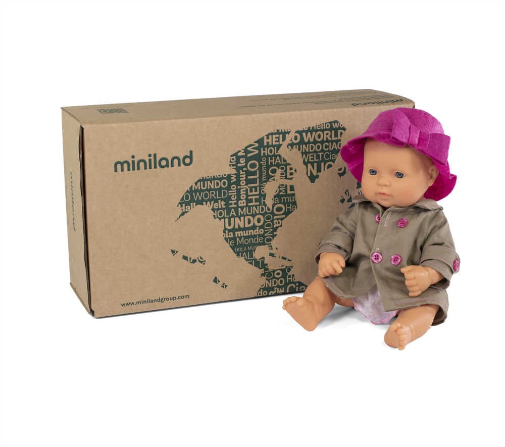 MINILAND ΚΟΥΚΛΑ ΚΑΥΚΑΣΙΑ 32 CM ΜΕ ΡΟΥΧΑΛΑΚΙΑ