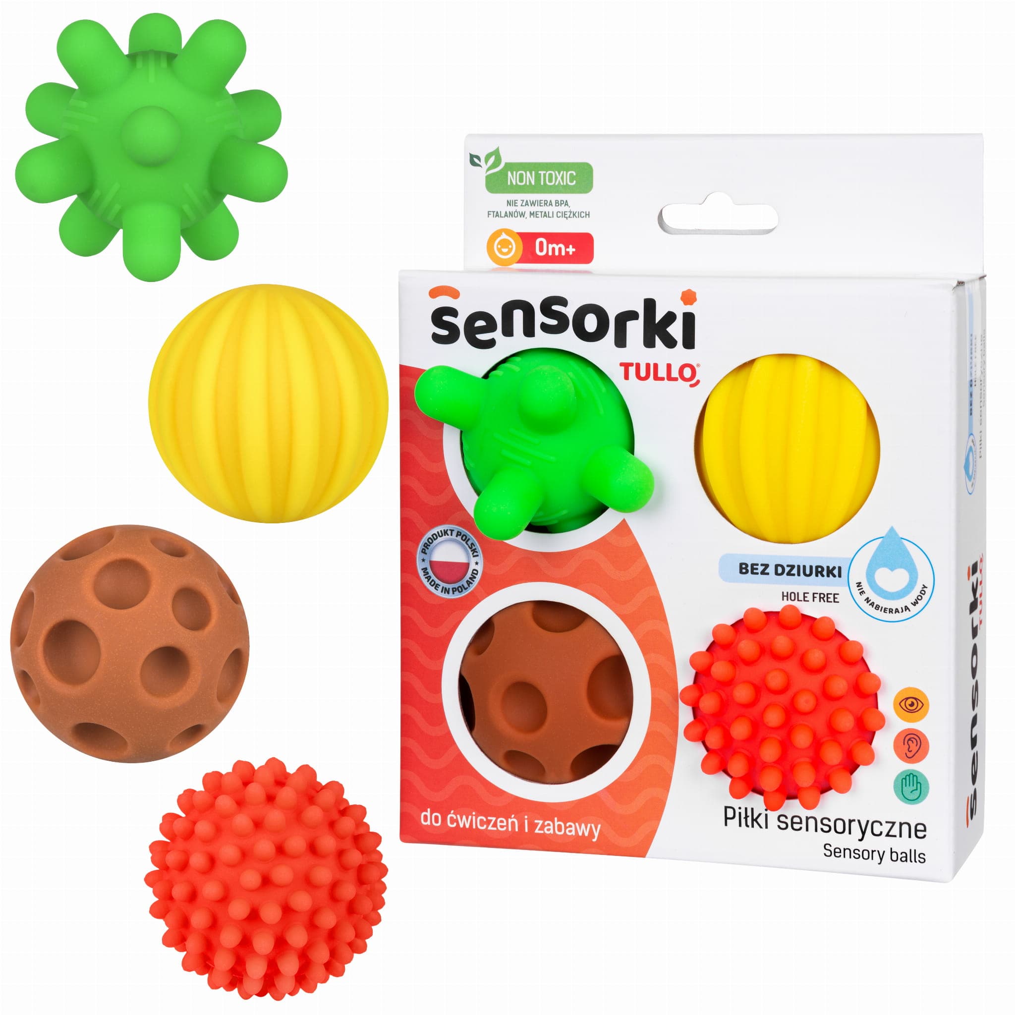 TULLO ΠΑΙΧΝΙΔΙ ΑΙΣΘΗΣΕΩΝ SENSORY BALLS 4 ΤΜΧ.