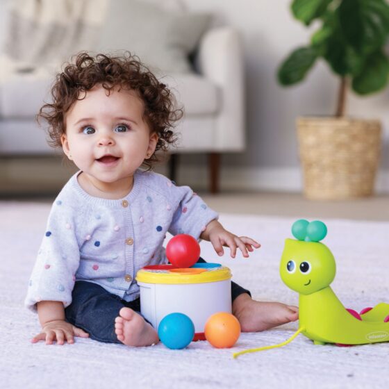 Infantino Speedy’s Magical Shell – 3-in-1 Pull-Along, Shape Sorter & Drum Toy for Toddlers - Image 5