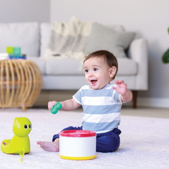 Infantino Speedy’s Magical Shell – 3-in-1 Pull-Along, Shape Sorter & Drum Toy for Toddlers - Image 6