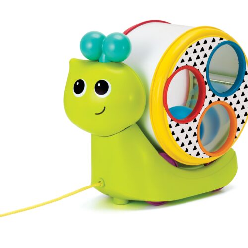 Infantino Speedy’s Magical Shell – 3-in-1 Pull-Along, Shape Sorter & Drum Toy for Toddlers - Image 1
