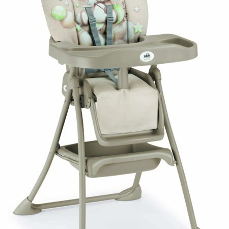 Mini Compact Italian Feeding Chair Folding Baby Chair with Reclining Back, Adjustable Footrest & Removable Tray for Toddlers (6–36 Months)