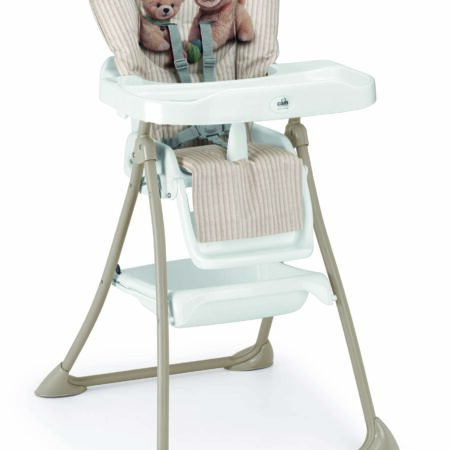 Mini Compact Compact Italian Feeding Chair Folding Baby Chair with Reclining Back, Adjustable Footrest & Removable Tray for Toddlers (6–36 Months)