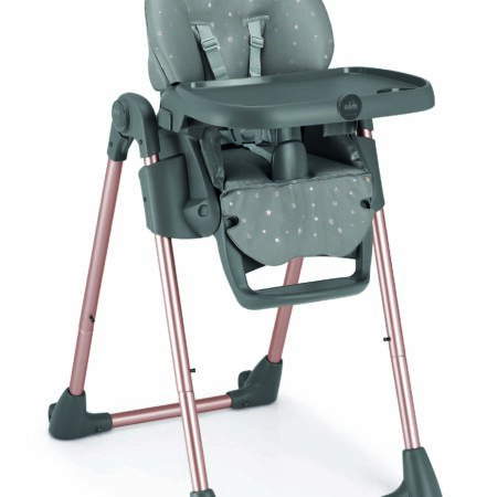 Italian baby high chair for babies in rose gold color with stars must have baby high chair