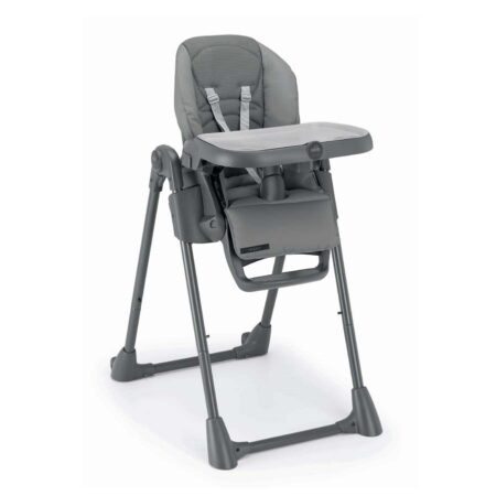 breathable High Chair with Adjustable Recline & Height, Compact Fold, and Modern Design for Newborns to Toddlers."